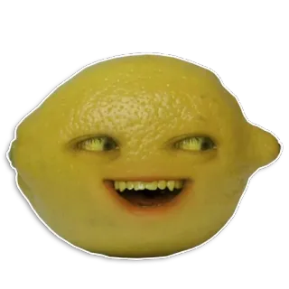😴 limone, frutta, faccia, fastidioso, cibo telegram sticker