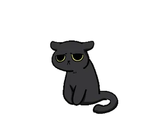 🐾 chat, animal, mignon, triste, dessin animé telegram sticker