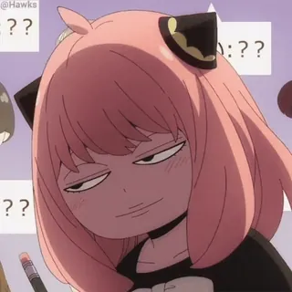 😏 Anya Forger Spy x Family Anya, Spy x Family, anime, cartoon, smug, funny whatsapp sticker