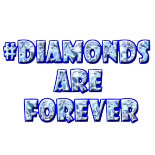 🤑 #DIAMONDS ARE FOREVER diamanten, für immer, hashtag, schmuck, edelsteine telegram sticker