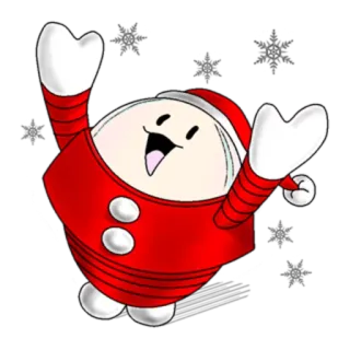 🌨 desenho animado, natal, personagem, festivo, celebração, feriado telegram sticker