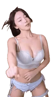 😛 femme, danse, fille, bralette, shorts whatsapp sticker