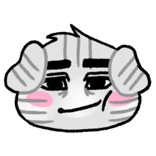 😏 angkuh, karakter, ekspresi, lucu, seni digital, stiker telegram sticker