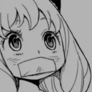 🎀 Anya Forger Spy x Family Anime, Manga, Anya Forger, Spy x Family, süß, Cartoon telegram sticker