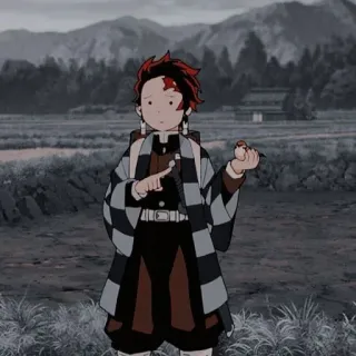 😯 Tanjiro Kamado Demon Slayer Anime, Demon Slayer, Tanjiro, Manga, Charakter, Süß whatsapp sticker