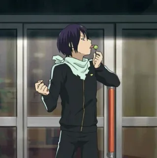 💎 Yato Noragami Anime, Charakter, Yato, Noragami, Lutscher telegram sticker