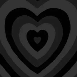 ❤️ heart, black, shape, concentric, pattern, love telegram sticker