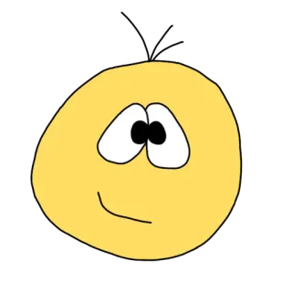 🙂 smiley, desenho animado, amarelo whatsapp sticker