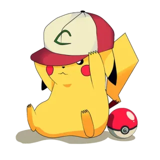 😶 Pikachu Pokemon Pikachu, Pokémon, Anime, Desenho animado, Fan Art, Fofo whatsapp sticker