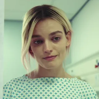 🌸 Maeve Wiley Sex Education Maeve Wiley, Sex Education, Emma Mackey, hospital, bata, retrato telegram sticker