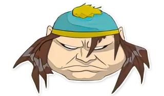 😶 Eric Cartman South Park south park, eric cartman, cartoon, personage, sticker, grappig, komedie telegram sticker