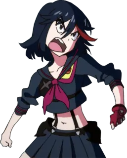 🤬 Ryuko Matoi Kill la Kill Anime, Arrabbiato, Combattente, Kill la Kill, Ryuko, Ryuko Matoi whatsapp sticker