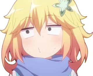 😚 anime, character, funny face, expression telegram sticker