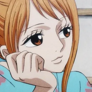 👑 Nami One Piece Anime, One Piece, Nami, Dessin animé, Femme whatsapp sticker