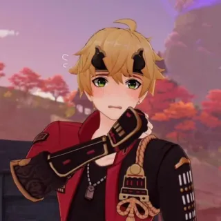 🐕 Thoma Genshin Impact アニメ, ゲーム, キャラクター, トーマ, 原神 telegram sticker