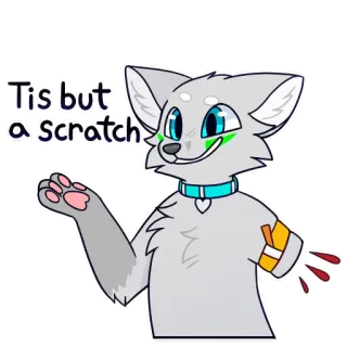 🩸 Tis but a scratch telegram sticker