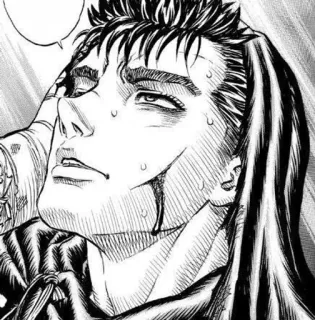⚔ Guts Berserk Anime, Manga, Sudor, Serio, Espada telegram sticker