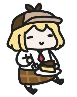 🐱 Amelia Watson Anime, Cartoon, Amelia Watson, Vtuber, Süß, Kuchen, Detektiv telegram sticker