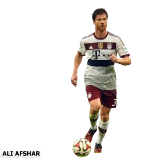 ⚽ ALI'AFSHAR sepak bola, sepak bola, atlet, olahraga, pemain telegram sticker