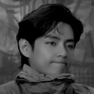 😐 V kpop, bts, v, 金泰亨, 歌手, 偶像, 韩语 telegram sticker
