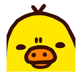 🐤 утка, желтый, мультфильм, милый, животное telegram sticker