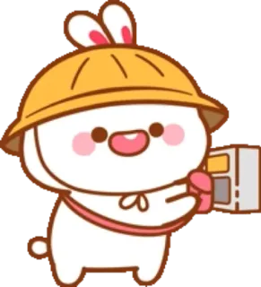 🐰 bunny, rabbit, cartoon, cute, character telegram sticker