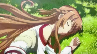 😴 Asuna Yuuki Sword Art Online Anime, Fantasy, Ragazza, Asuna, Sword Art Online, Sdraiata telegram sticker