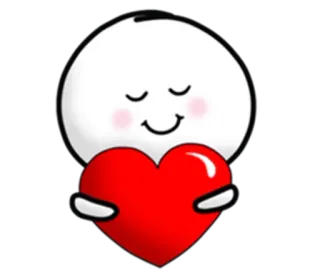 💚 cuore, amore, carino, cartone animato, emoji, adesivo telegram sticker