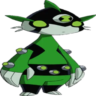 😊 Sprout Мультфильм, Инопланетянин, Зеленый, Sprout, Персонаж, Бен 10 telegram sticker
