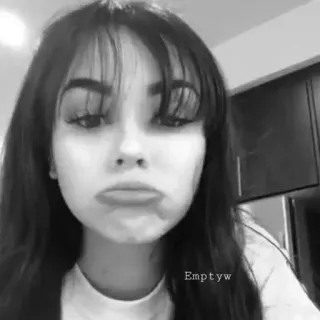 🥀 Emptyw женщина, девушка, портрет, лицо, красота, волосы telegram sticker