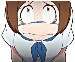 🥺 애니메이션, 소녀, 슬픈, 우는, 걱정하는, 만화 telegram sticker