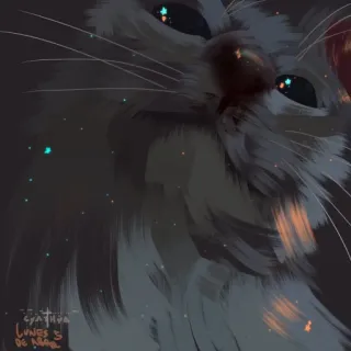 🌟 CYNTHIA
LUNES 5
DE ABRI gato, mascota, arte digital, animal, ilustración telegram sticker
