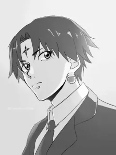 🙄 Chrollo Lucilfer Hunter x Hunter Anime, Manga, Chrollo Lucilfer, Hunter x Hunter, Personaje, Fanart telegram sticker