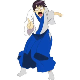 😳 Anime, Homem, Dança, Tradicional, Roupa whatsapp sticker
