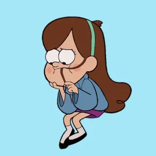 😔 Mabel Pines Gravity Falls cartoon, mabel pines, gravity falls, animated, disney, character telegram sticker