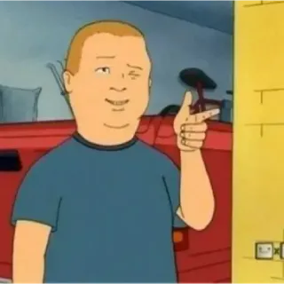 👉 Bobby Hill King of the Hill Bobby Hill, King of the Hill, desenho animado, engraçado, personagem whatsapp sticker