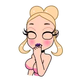 ✊ мультфильм, женщина, персонаж, иллюстрация, женский telegram sticker