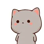 🥲 imut, kucing, hewan, stiker, kawaii telegram sticker