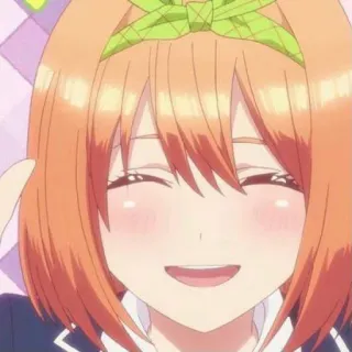 👒 anime, sorrindo, desenho animado, menina, feliz telegram sticker