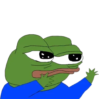 🤗 Pepe the Frog pepe, grenouille, mème, internet, triste, pleurer, personnage whatsapp sticker