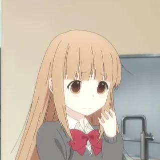 🥕 Anime Mädchen, Schuluniform, Süß, Porträt, Mädchen, Anime, Charakter whatsapp sticker