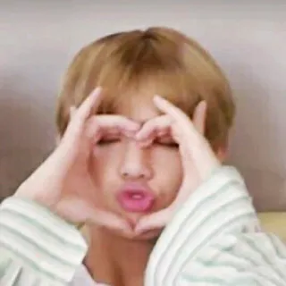 💜 gesto cuore, K-pop, Idolo, Carino, Amore telegram sticker