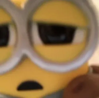 😐 Minion Minion, Cartoon, Gelb, Brille, Figur telegram sticker