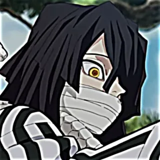 😶 Obanai Iguro Demon Slayer Anime, Demon Slayer, Obanai Iguro, Personaje, Manga telegram sticker