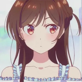 ❤️ Anime, Fille, Dessin animé, Mignon, Personnage whatsapp sticker