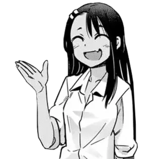 😁 Nagatoro Don't Toy with Me, Miss Nagatoro Anime, Manga, Nagatoro, Sonrisa, Feliz, Chica telegram sticker
