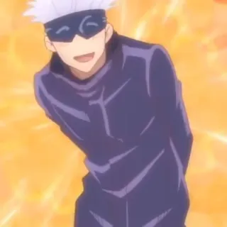 🛑 Satoru Gojo Jujutsu Kaisen Аниме, Годжо, Сатору Годжо, Магическая битва whatsapp sticker