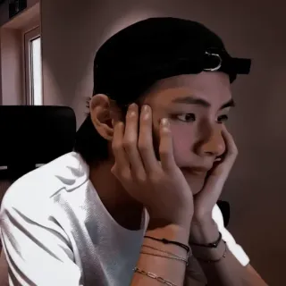 😊 person, man, portrait, sad, bored whatsapp sticker