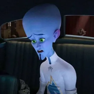 🌟 Megamind Megamind, Dessin animé, Super-vilain, Alien bleu, Film d'animation telegram sticker