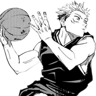 ⛹️‍♂️ anime, basketball, sport, manga, character telegram sticker
